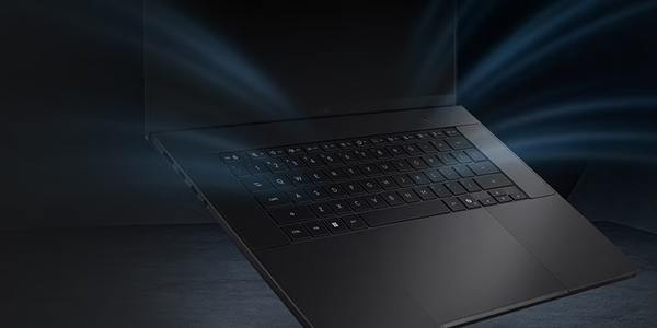 Cool (blue) air leaving the keyboard matrix.