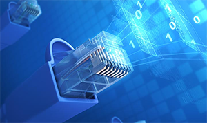 Close up image of ethernet port