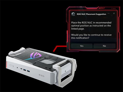 Close up image of G-Sensor in operation