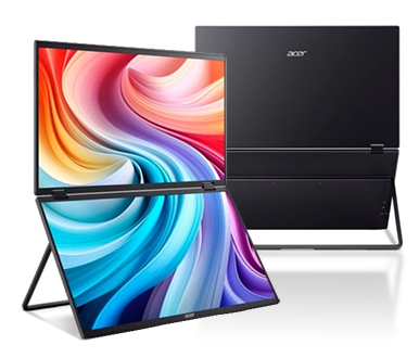 18.5-inch PD3 Foldable Portable Full HD Dual Screen Monitor from Acer