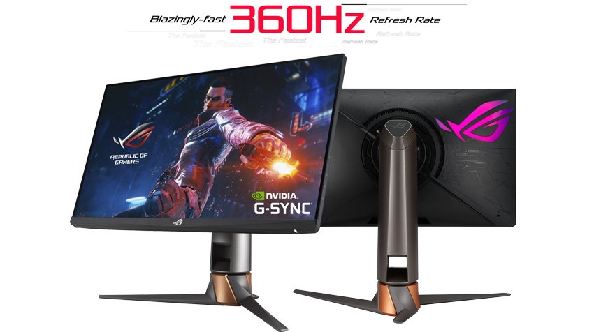 , NDIVIA G-Sync Compatible, HDR10 Negro 1920x1080, Fast IPS, 16:9, HDMI, Display Port, UBS 3.0 x2, 360 Hz, 1 ms Monitor Gaming de 25 FullHD GTG ASUS ROG PG259QN 