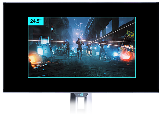 24.5-inch screen ratio adjust