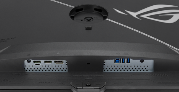 under side of the gaming monitor
