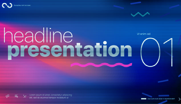 vibrant slideshow presentation with visible flicker and oversaturation