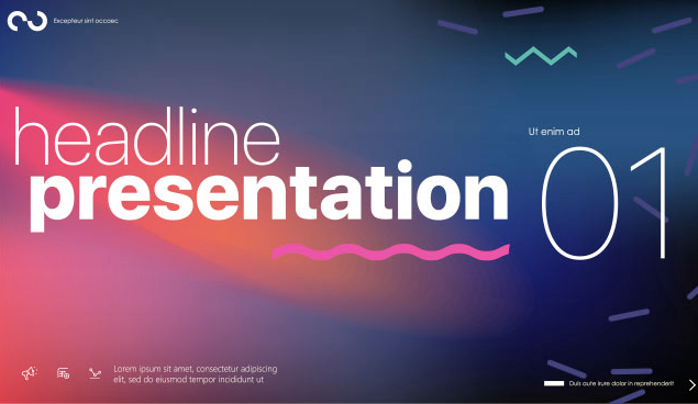 vibrant slideshow presentation with muted, smoother output