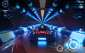 Third person racing game