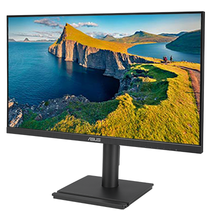 Angled shot of monitor