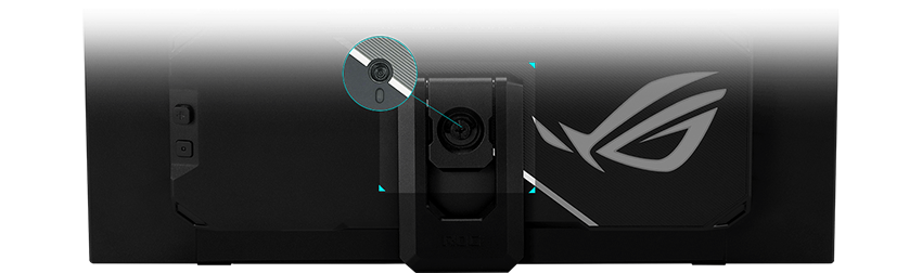 Close up image of back of monitor showing tripod socket