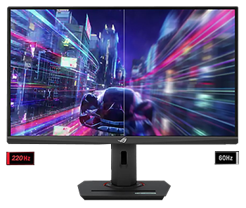 220Hz refresh rate vs 60Hz