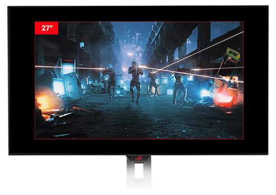 27-inch screen ratio adjust