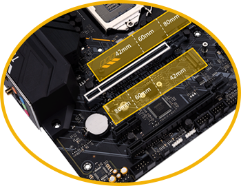 thumbnail image 2 of ASUS TUF GAMING B560M-E LGA1200 MATX Motherboard – Intel, DDR4, Open Box 2 of 6