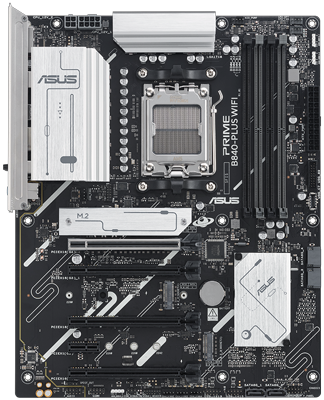 ASUS PRIME B840-Plus WiFi AM5 DDR5 PCIe 4.0 ATX Motherboard