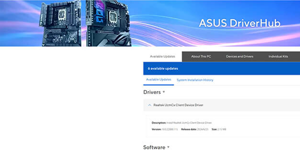ASUS DRIVER HUB