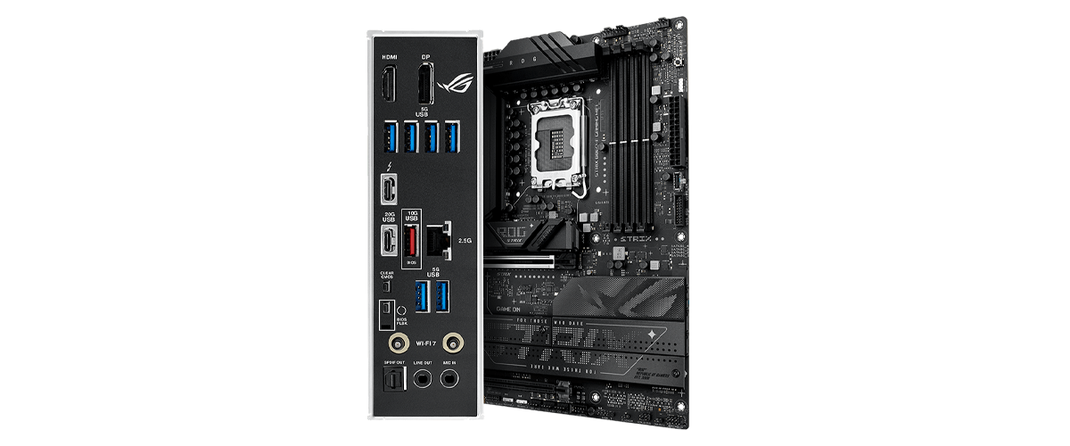 ASUS ROG STRIX Motherboard Connections and IO