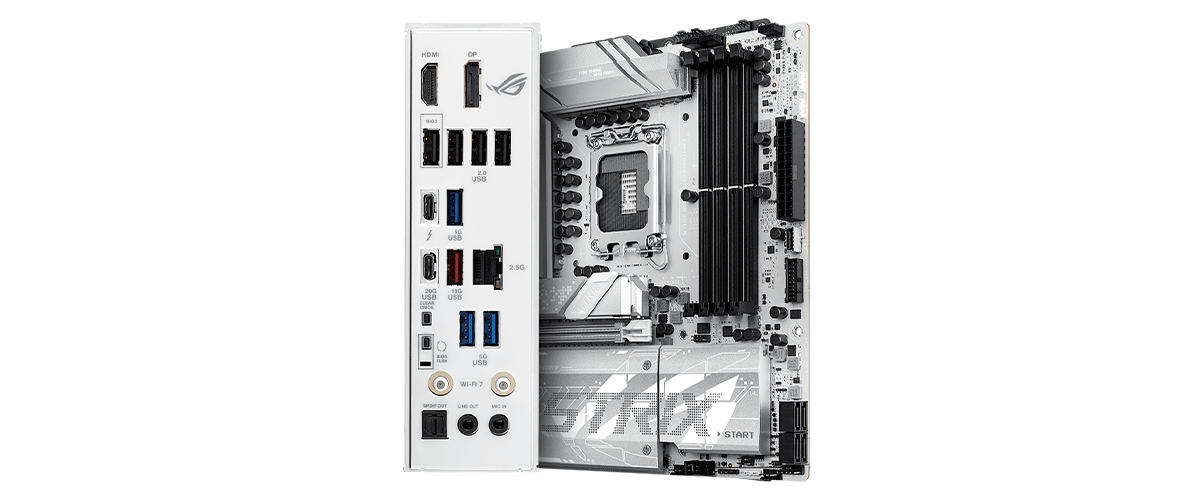 ASUS ROG STRIX Motherboard Connections and IO