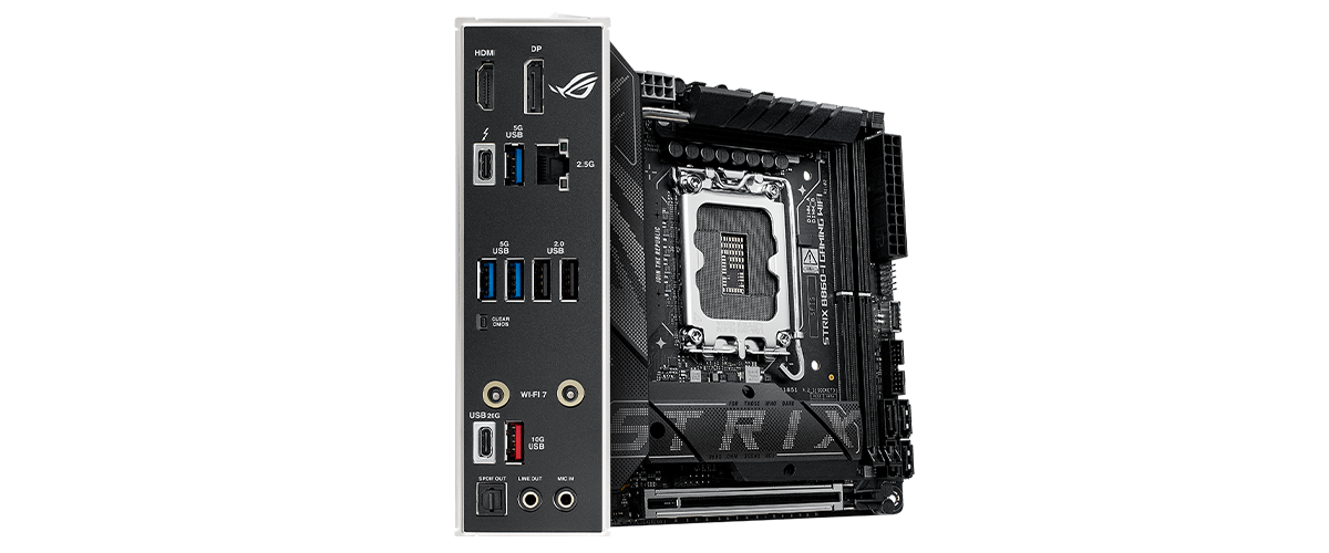 ASUS ROG STRIX Motherboard Connections and IO