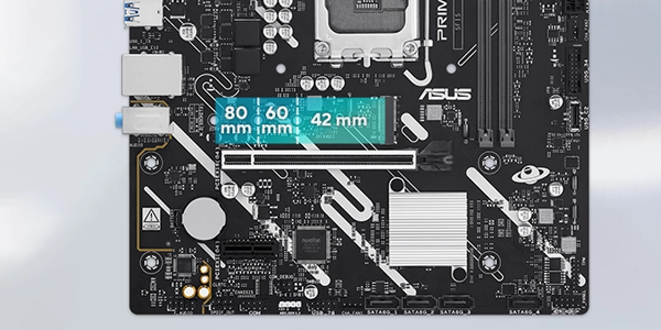 M.2 slot (up to 64Gbps) highlighted on the PRIME H810M-K motherboard.