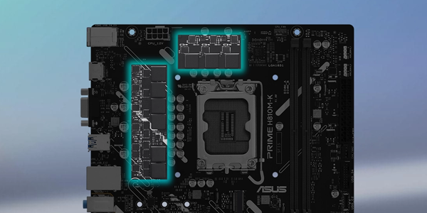 Digital power design highlighted on the PRIME H810M-K motherboard.