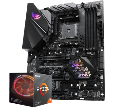 AMD Ryzen 7 3700X CPU ASUS ROG STRIX B450 F GAMING Motherboard Bundle LN109997 3XS ROG STRIX B450 F GAMING SCAN UK