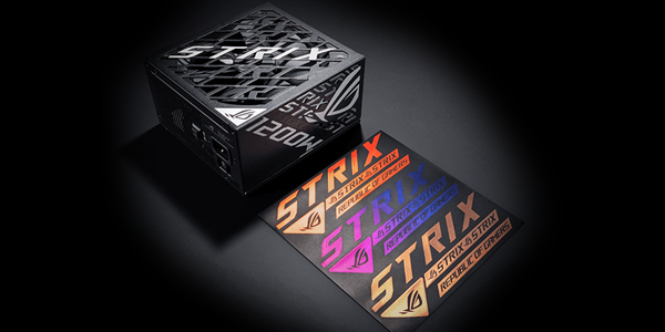 ROG Strix stickers for customisation.
                