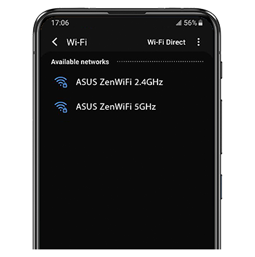 List of wifi networks on mobile phone