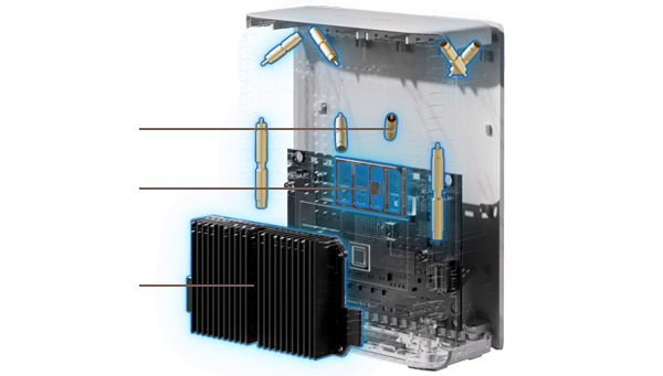 Internal components of the BD4