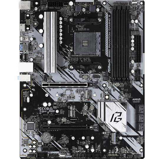 ASRock B550 Phantom Gaming 4 AMD Ryzen ATX Motherboard