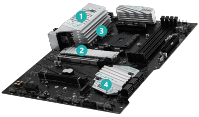 Massive Cooling heatsinks