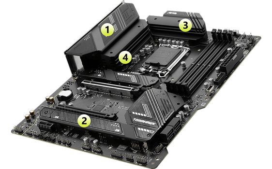 Massive Cooling heatsinks