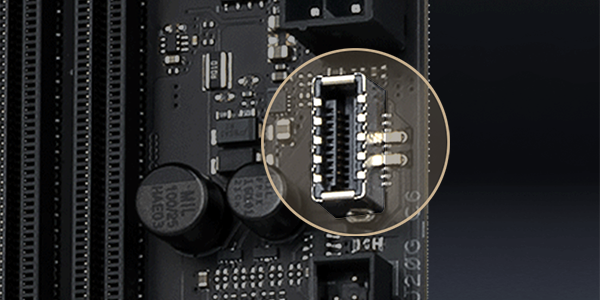 USB 20Gbps Type-C front panel connector.