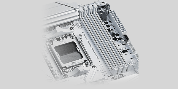 Top right of ROG Strix motherboard.