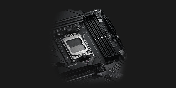 Top right of ROG Strix motherboard.