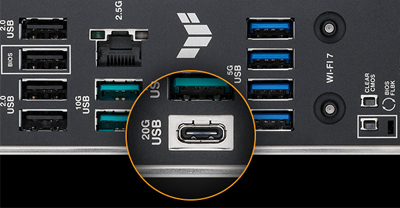 Rear USB 10Gbps Type-C®
