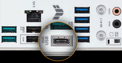 Rear USB 10Gbps Type-C®