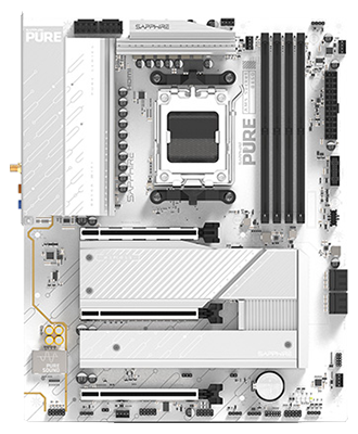 PURE B850A WIFI 7 AMD Ryzen™ ATX Motherboard from Sapphire