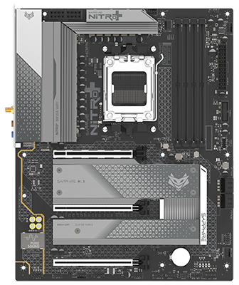 NITRO+ B850A WIFI 7 AM5 ATX Motherboard from Sapphire