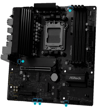 ASRock B850M Pro-A WiFi DDR5 PCIe 5.0 microATX Motherboard