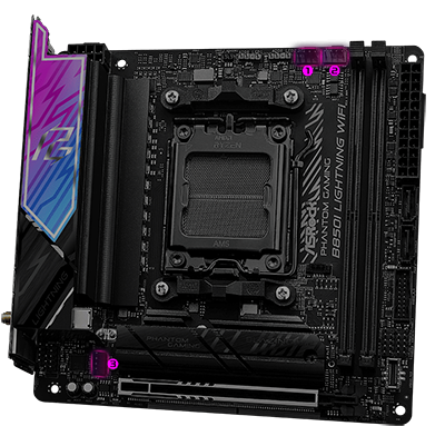 ASRock B850I Lightning WiFi DDR5 PCIe 5.0 miniITX Motherboard