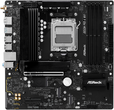 ASRock B850M Pro-A WiFi DDR5 PCIe 5.0 microATX Motherboard
