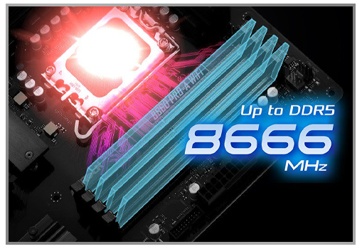 8666 MHz Memory Transfer; Intel XMP Support