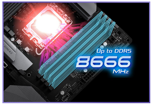 8666 MHz Memory Transfer; Intel XMP Support