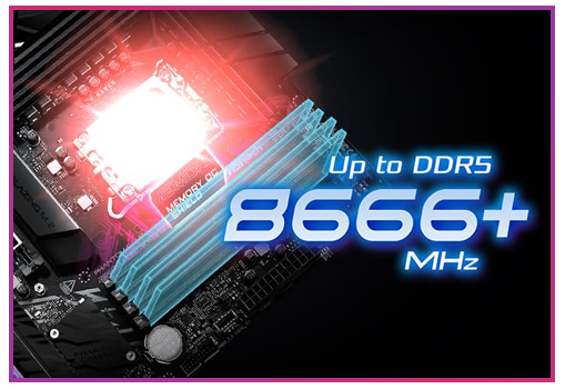 8666 MHz Memory Transfer; Intel XMP Support