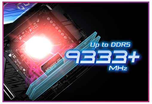 9333+ MHz Memory Transfer; Intel XMP Support