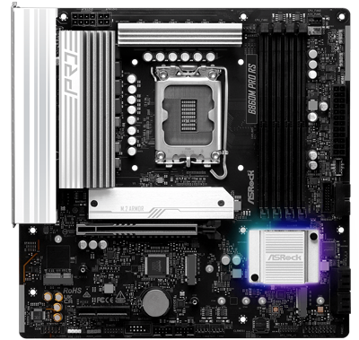 ASRock B860M Pro RS microATX Motherboard for Intel Core Ultra Series 2 Processors