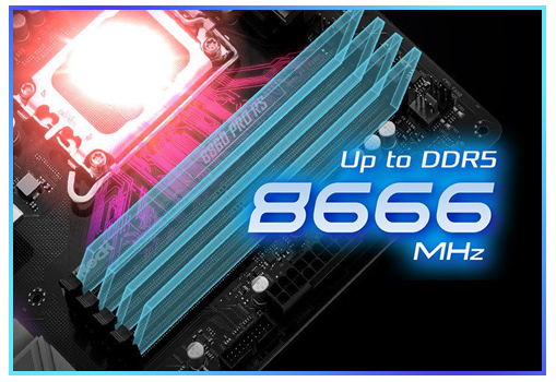8666 MHz Memory Transfer; Intel XMP Support