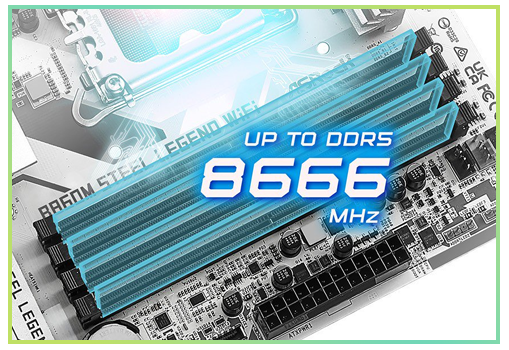 8666 MHz Memory Transfer; Intel XMP Support