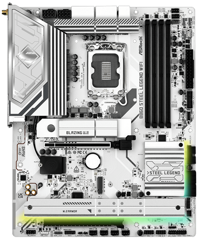 ASRock B860 Steel Legend ATX Motherboard for Intel Core Ultra Series 2 Processors