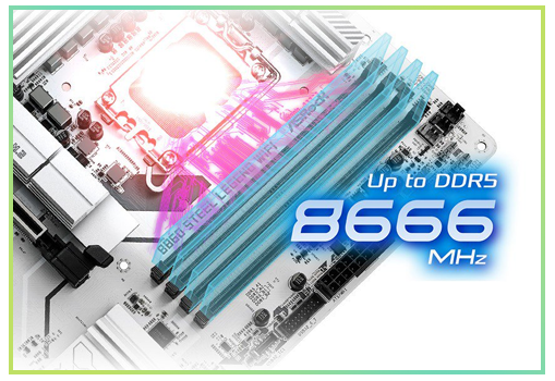 8666 MHz Memory Transfer; Intel XMP Support