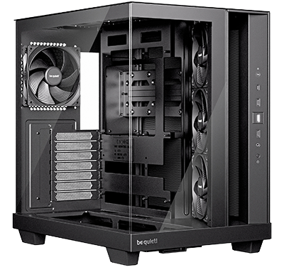 be quiet Light Base 500 with four Pure Wings 3 fans
