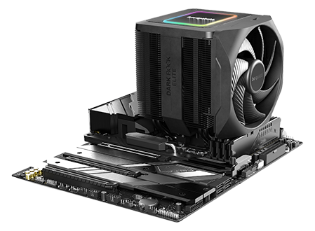 Cooler on motherboard